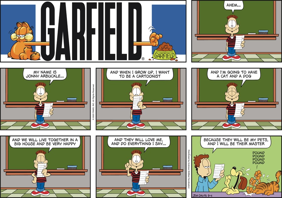 Garfield, September 4, 2022