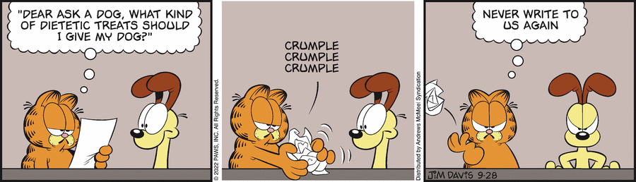 Garfield, September 28, 2022