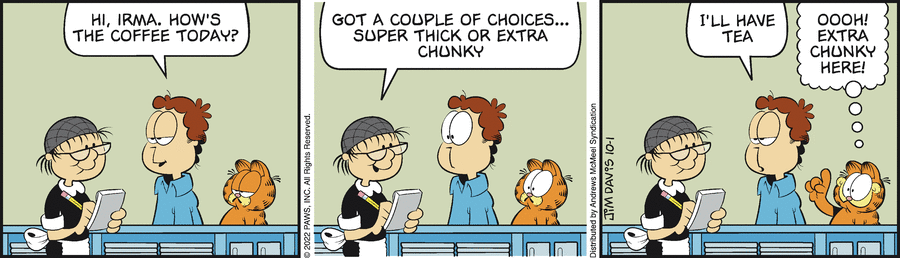 Garfield, October 1, 2022