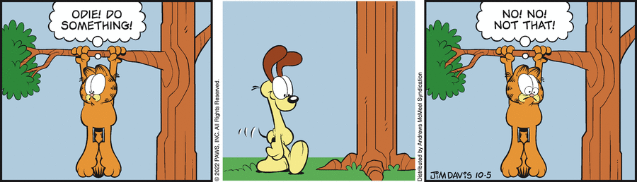 Garfield comic strip for Wednesday, October 5, 2022