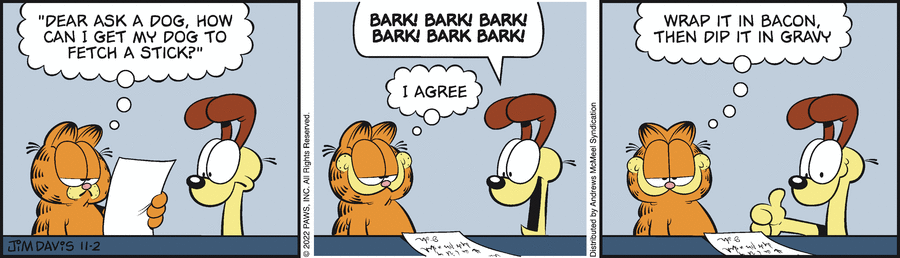 Garfield, November 2, 2022