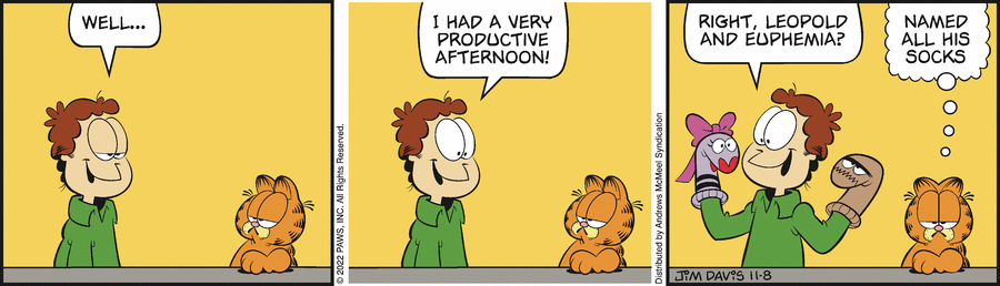 Garfield, November 8, 2022