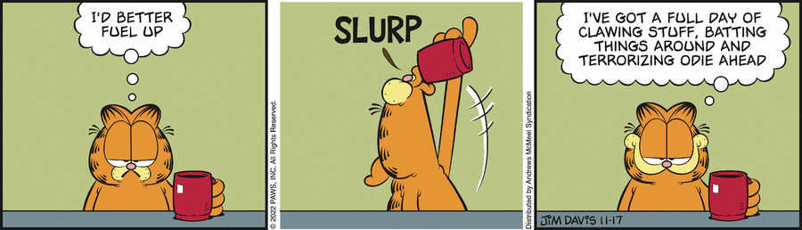 Garfield, November 17, 2022