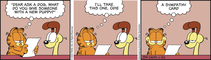 Garfield, November 30, 2022