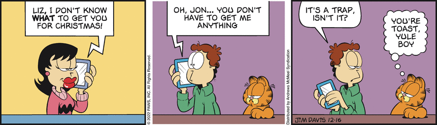 Garfield, December 16, 2022
