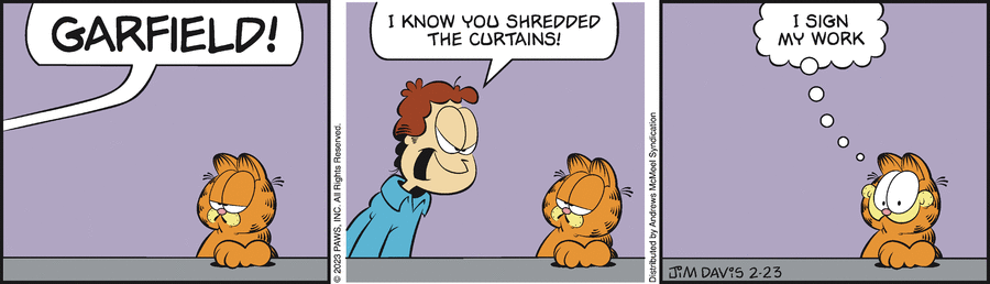Garfield, February 23, 2023
