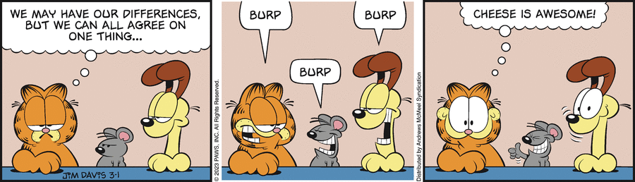 Garfield, March 1, 2023