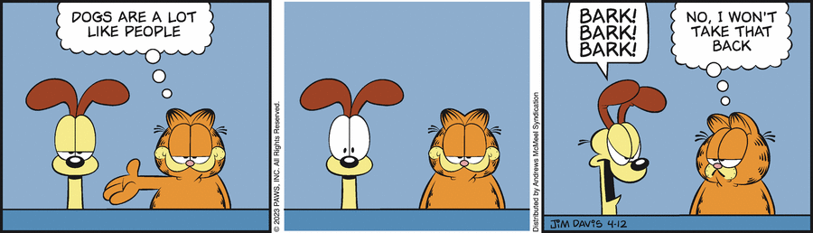 Garfield, April 12, 2023