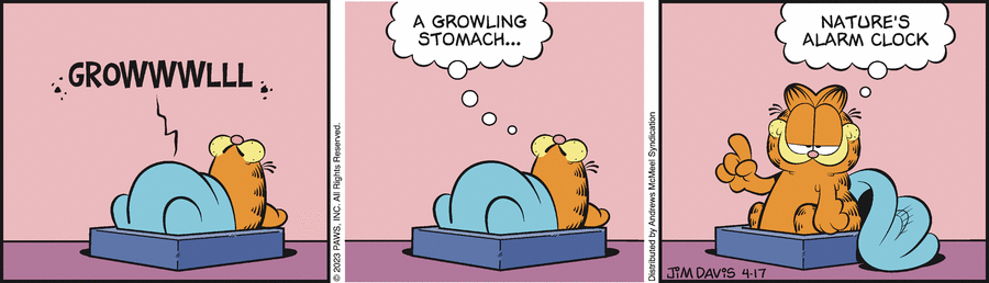 Garfield comic strip for Monday, April 17, 2023