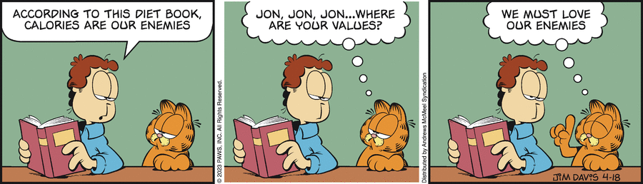 Garfield comic strip for Tuesday, April 18, 2023