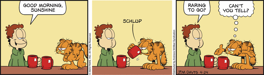 Garfield comic strip for Monday, April 24, 2023