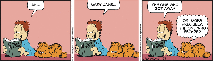 Garfield comic strip for Thursday, April 27, 2023