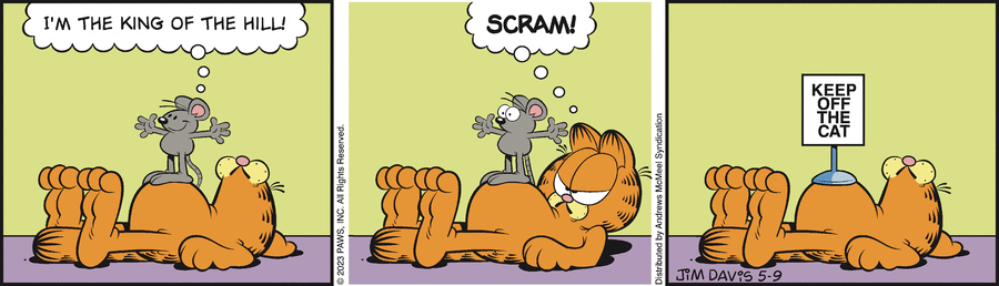 Garfield comic strip for Tuesday, May 9, 2023