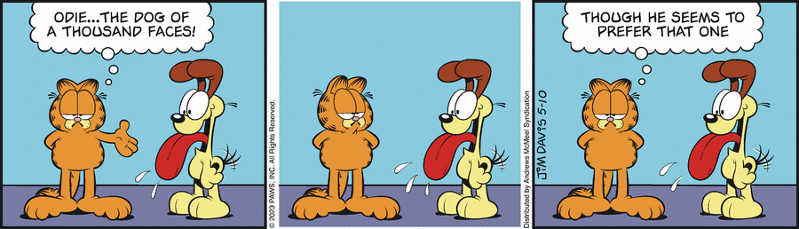 Garfield comic strip for Wednesday, May 10, 2023