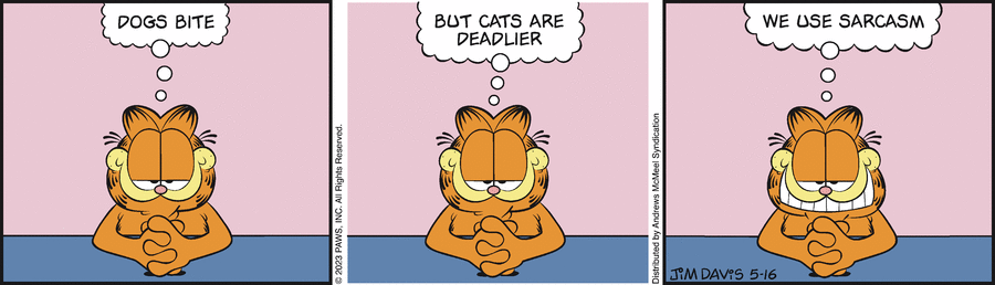 Garfield comic strip for Tuesday, May 16, 2023