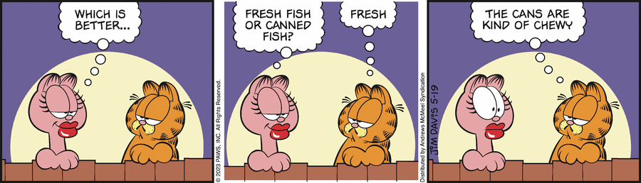 Garfield comic strip for Friday, May 19, 2023