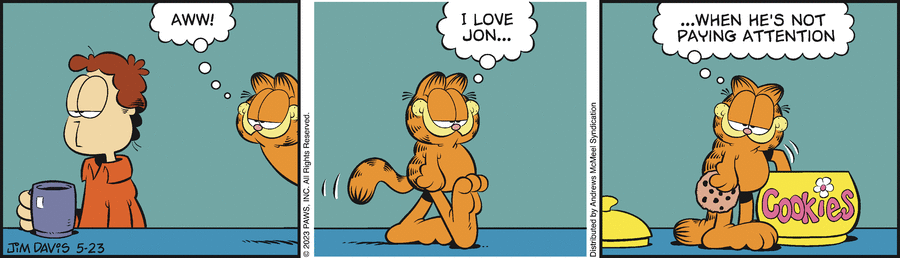 Garfield comic strip for Tuesday, May 23, 2023