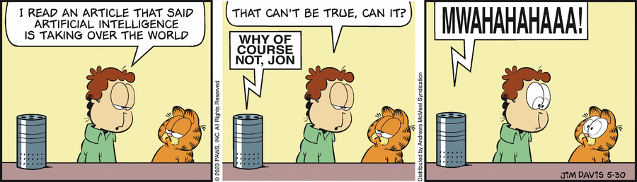 Garfield comic strip for Tuesday, May 30, 2023