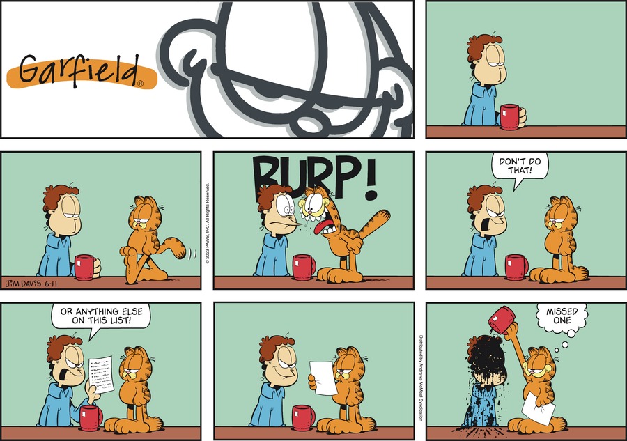 Garfield, June 11, 2023