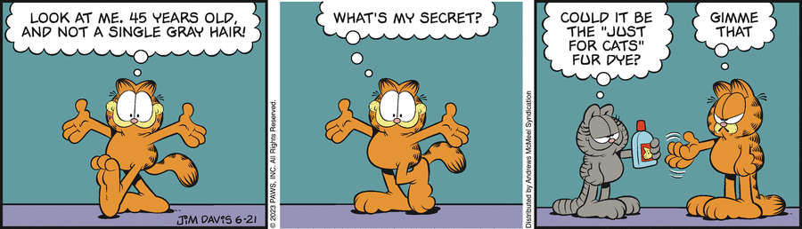Garfield comic strip for Wednesday, June 21, 2023