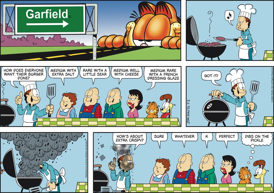 Garfield, July 2, 2023