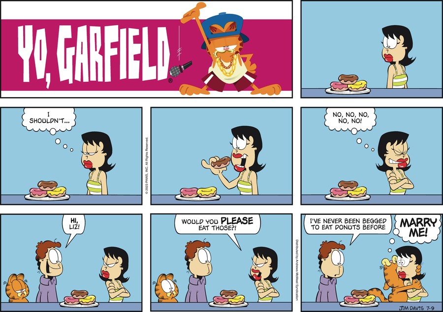 Garfield, July 9, 2023