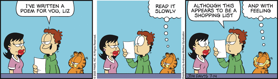 Garfield, July 14, 2023