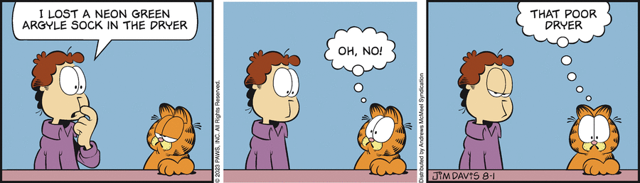 Garfield, August 1, 2023