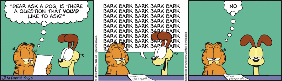Garfield, September 20, 2023