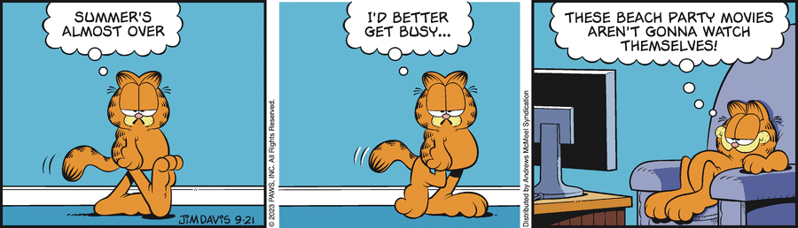 Garfield comic strip for Thursday, September 21, 2023