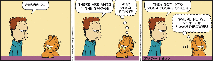Garfield, September 30, 2023