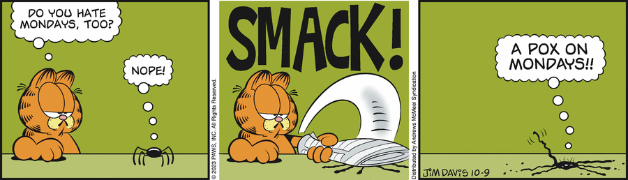 Garfield, October 9, 2023