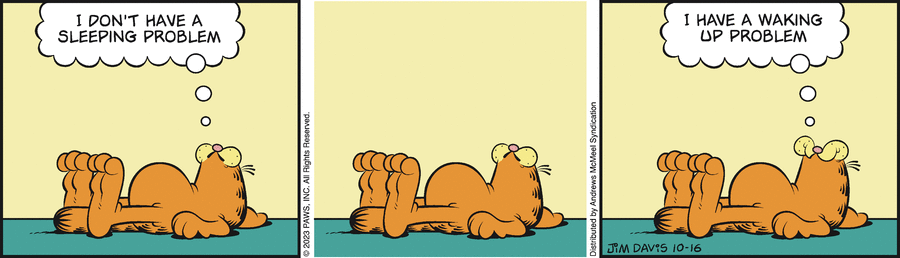 Garfield comic strip for Monday, October 16, 2023