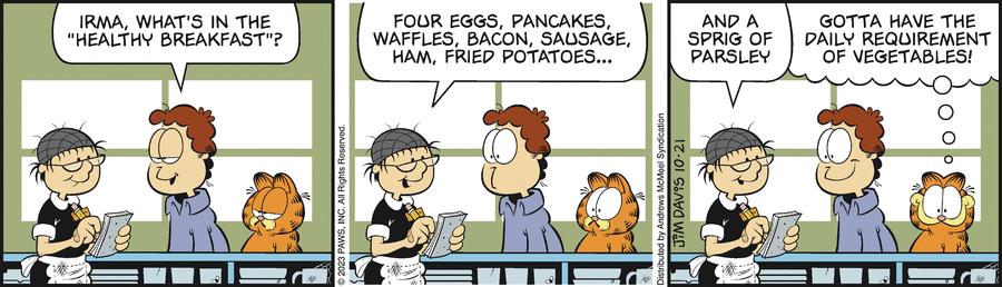 Garfield, October 21, 2023