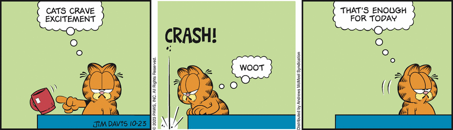 Garfield comic strip for Monday, October 23, 2023