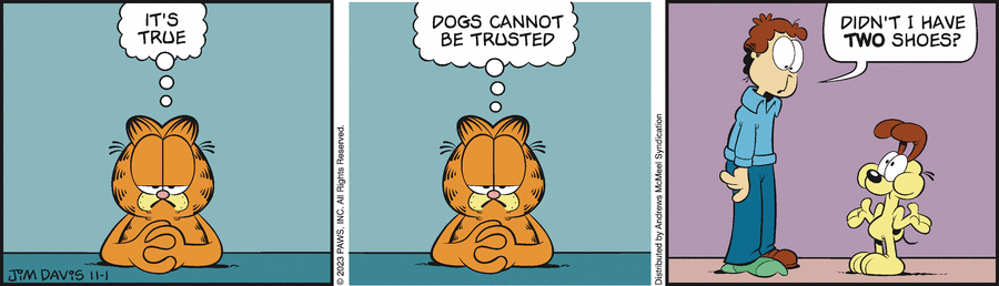 Garfield, November 1, 2023