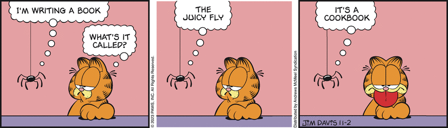 Garfield comic strip for Thursday, November 2, 2023