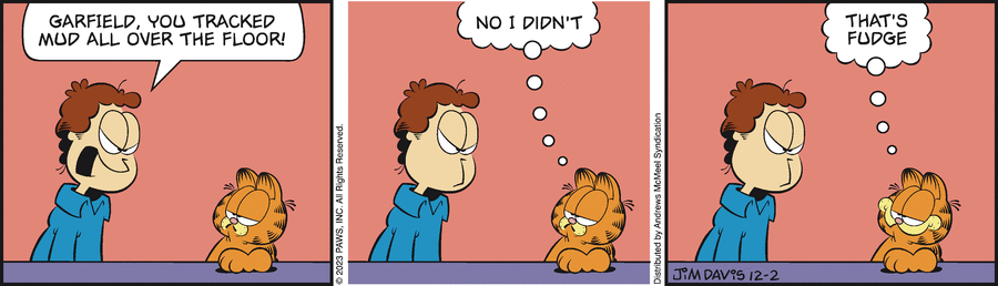 Garfield comic strip for Saturday, December 2, 2023