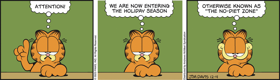 Garfield, December 4, 2023