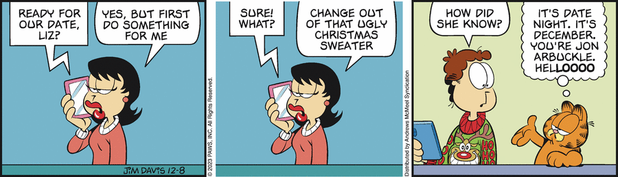 Garfield, December 8, 2023