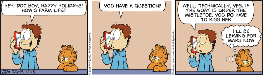 Garfield, December 13, 2023