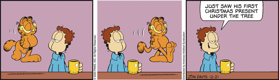 Garfield comic strip for Thursday, December 21, 2023