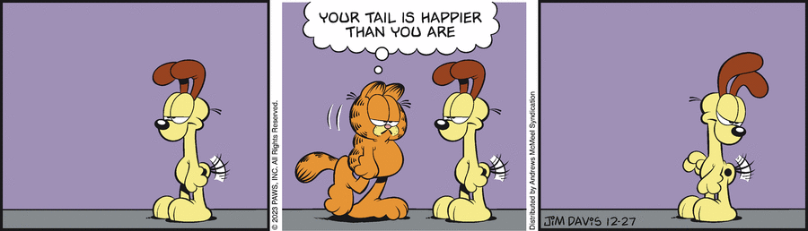 Garfield comic strip for Wednesday, December 27, 2023