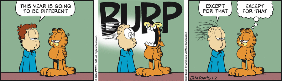 Garfield, January 2, 2024