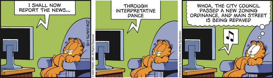 Garfield, January 18, 2024