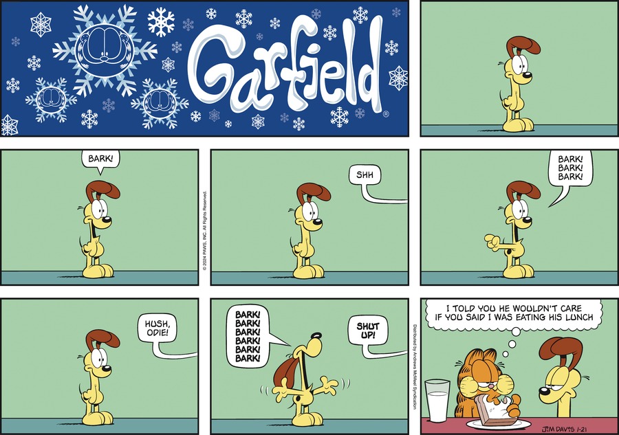 Garfield, January 21, 2024