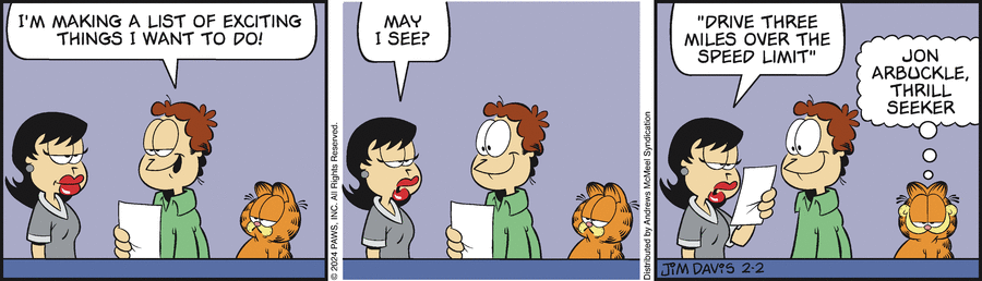 Garfield, February 2, 2024