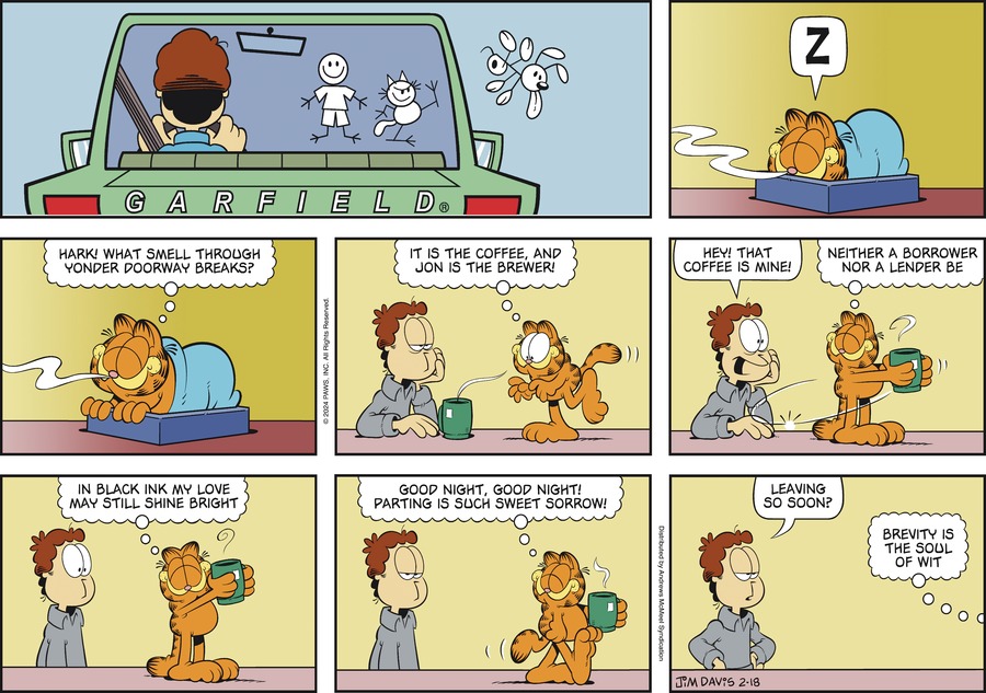 Garfield, February 18, 2024