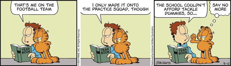 Garfield, March 12, 2024