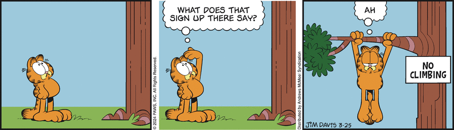 Garfield, March 25, 2024